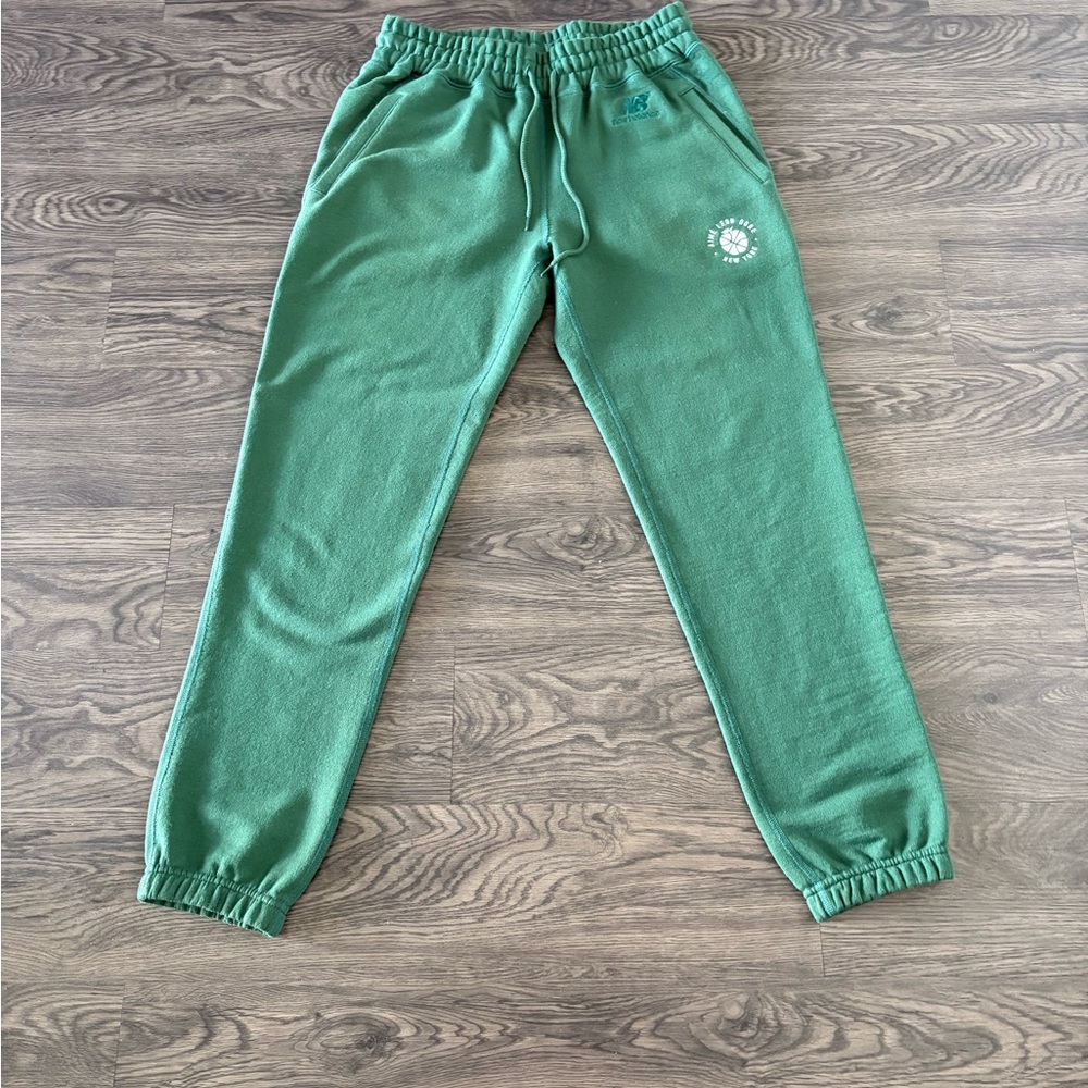 Aime Leon Dore Green Jogger Sweatpants with Elastic Cuffs